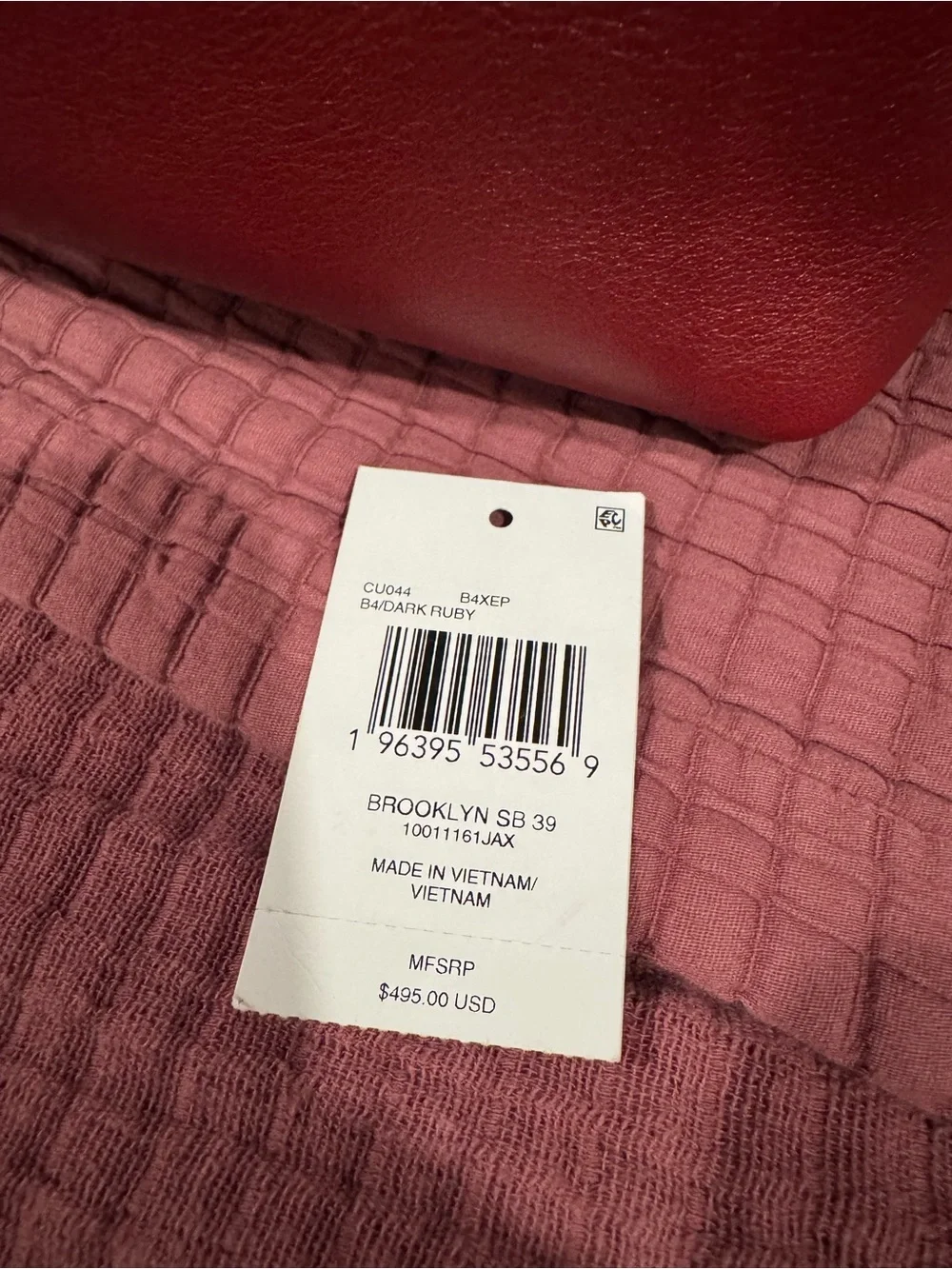 COACH Brooklyn 39 in Dark Ruby